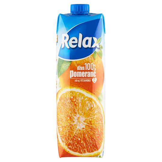 Relax Džús Pomaranč 100% 1l. / 1ks